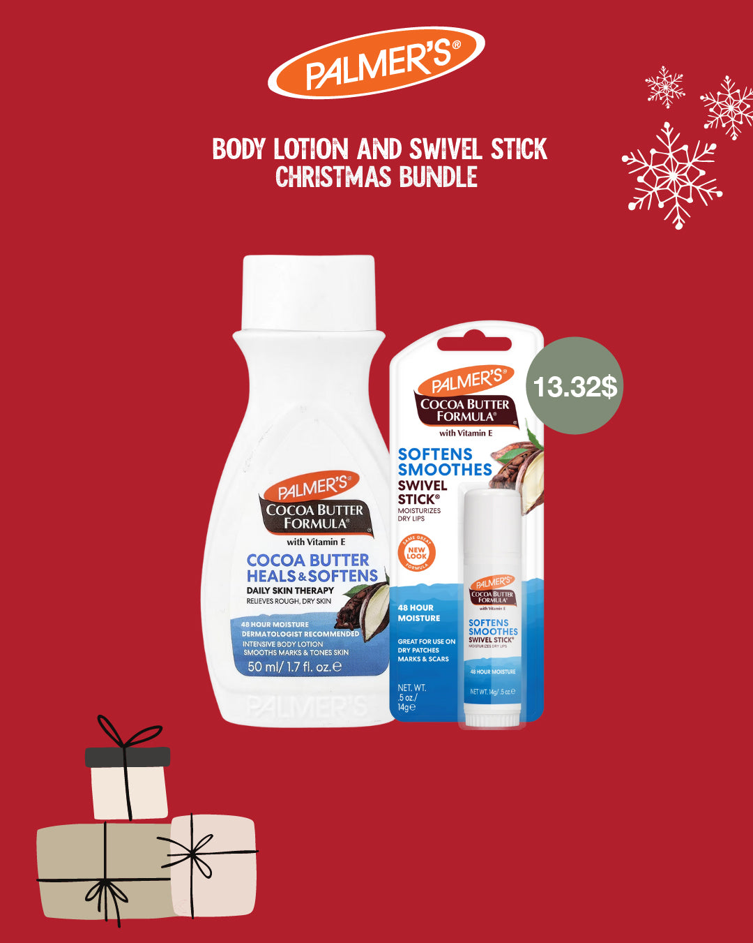 Palmer's Body Lotion and Swivel Stick Christmas Bundle