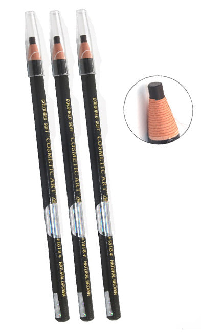 3D BEAUTY Cosmetic Pencil, NATURAL BROWN