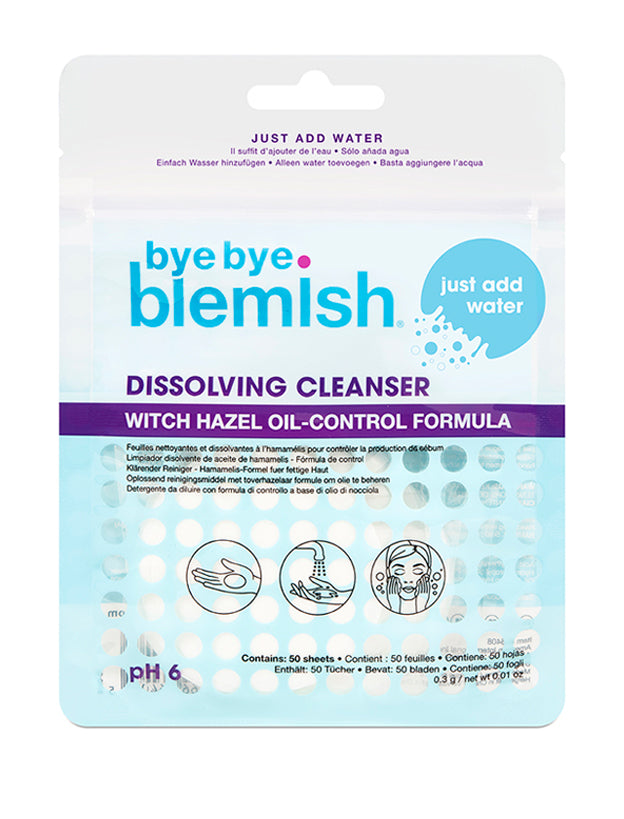 BYE BYE BLEMISH Water Dissolving Cleanser Sheets 50pcs