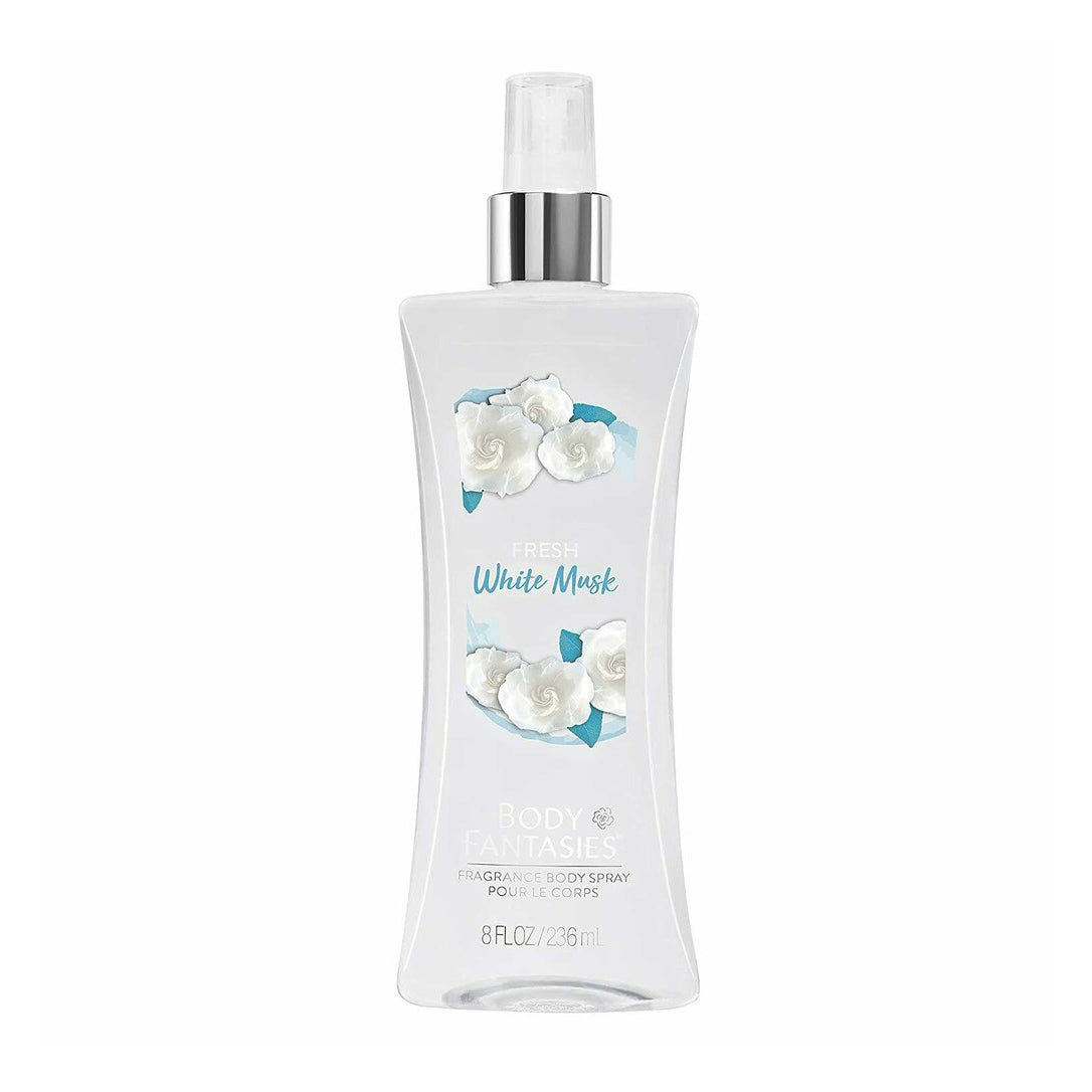 BODY FANTASY SIGNATURE FRESH WHITE MUSK 8OZ/236ML