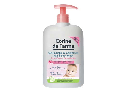 CORINE DE FARME BABY H&B WASH ALMOND 500ML