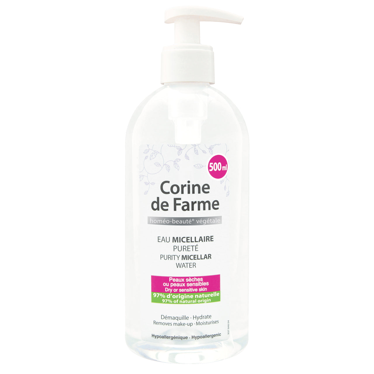 CORINE DE FARME PURITY MICELLAR WATER 500ML (040848)