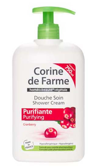 CORINE DE FARME SHWR CR PURIF CAMBERRY 750ML