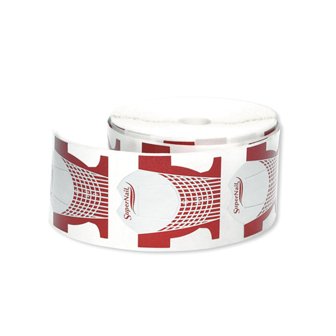 SUPER NAIL SILVER RED NAIL FORM 500PCS ROLL