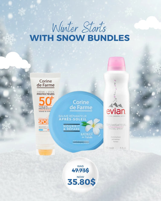 Corine de Farme and Evian Set