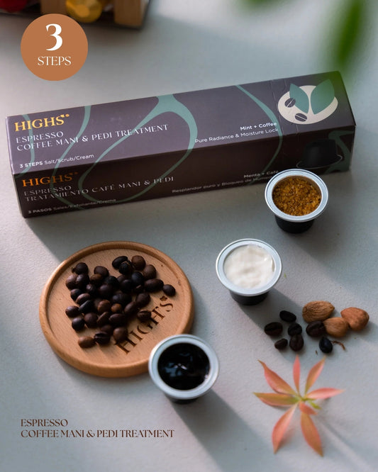 Highs Espresso Coffee Mani & Pedi Treatment 3 Steps