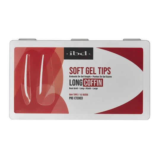 IBD Soft Gel Tips – Long Coffin
