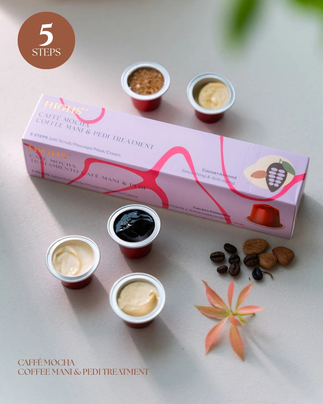 Highs Caffé Mocha Coffee Mani & Pedi Treatment 5 Steps