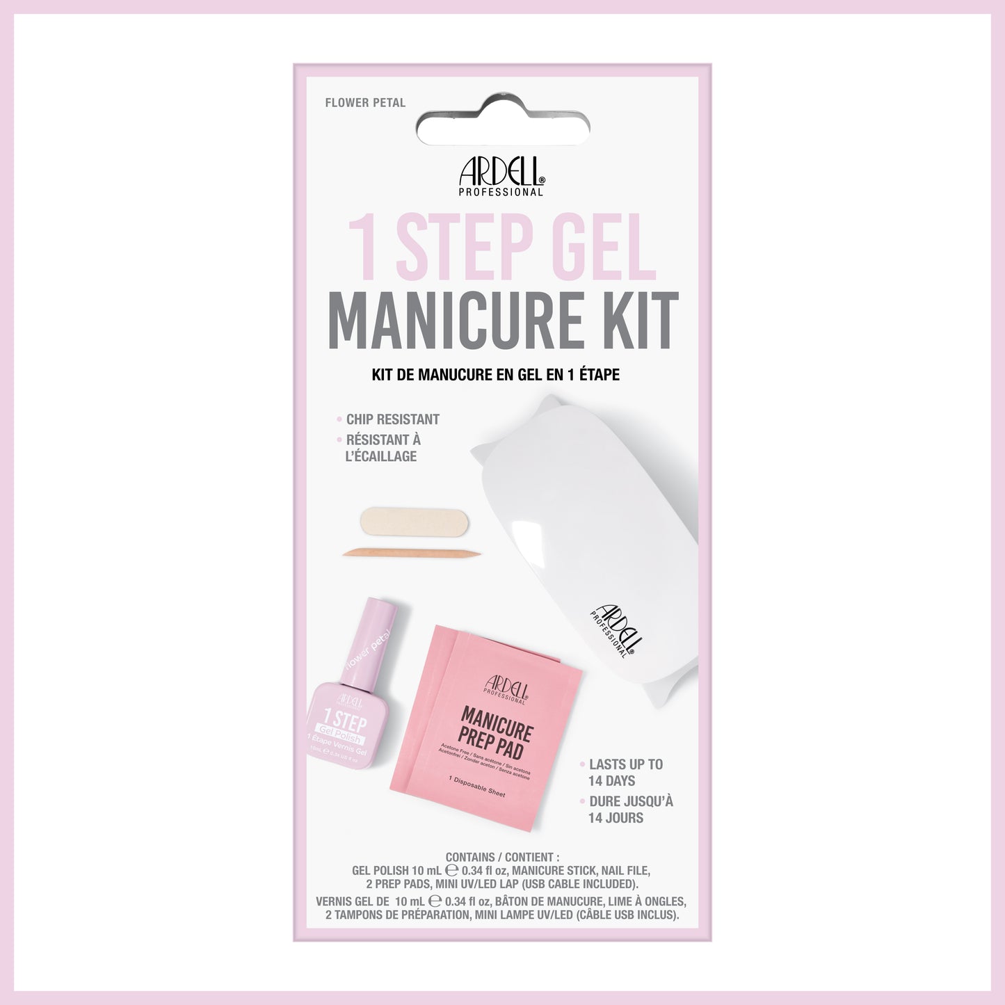 Ardell 1 Step Gel TPO & Hema Free - Manicure Kit - Flower Petal