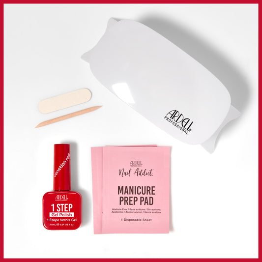 Ardell 1 Step Gel TPO & Hema Free - Manicure Kit - Venetian Red