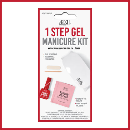 Ardell 1 Step Gel TPO & Hema Free - Manicure Kit - Venetian Red