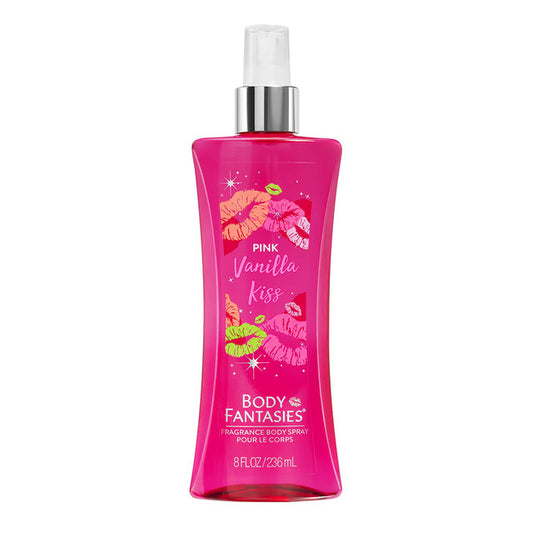 BODY FANTASY SIGNATURE PINK VANILLA KISS 8OZ/236ML