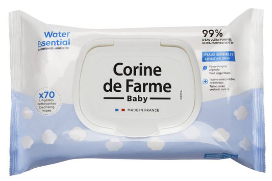 CORINE DE FARME BABY WIPES WATER ESSENTIAL 70PCS