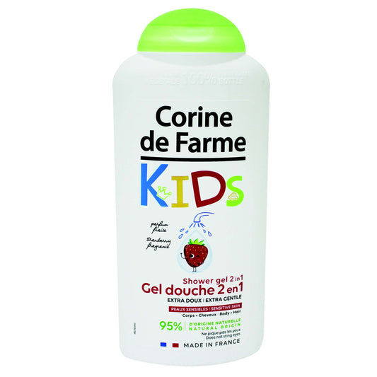 CORINE DE FARME KIDS H&B WASH STAWBERRY 300ML