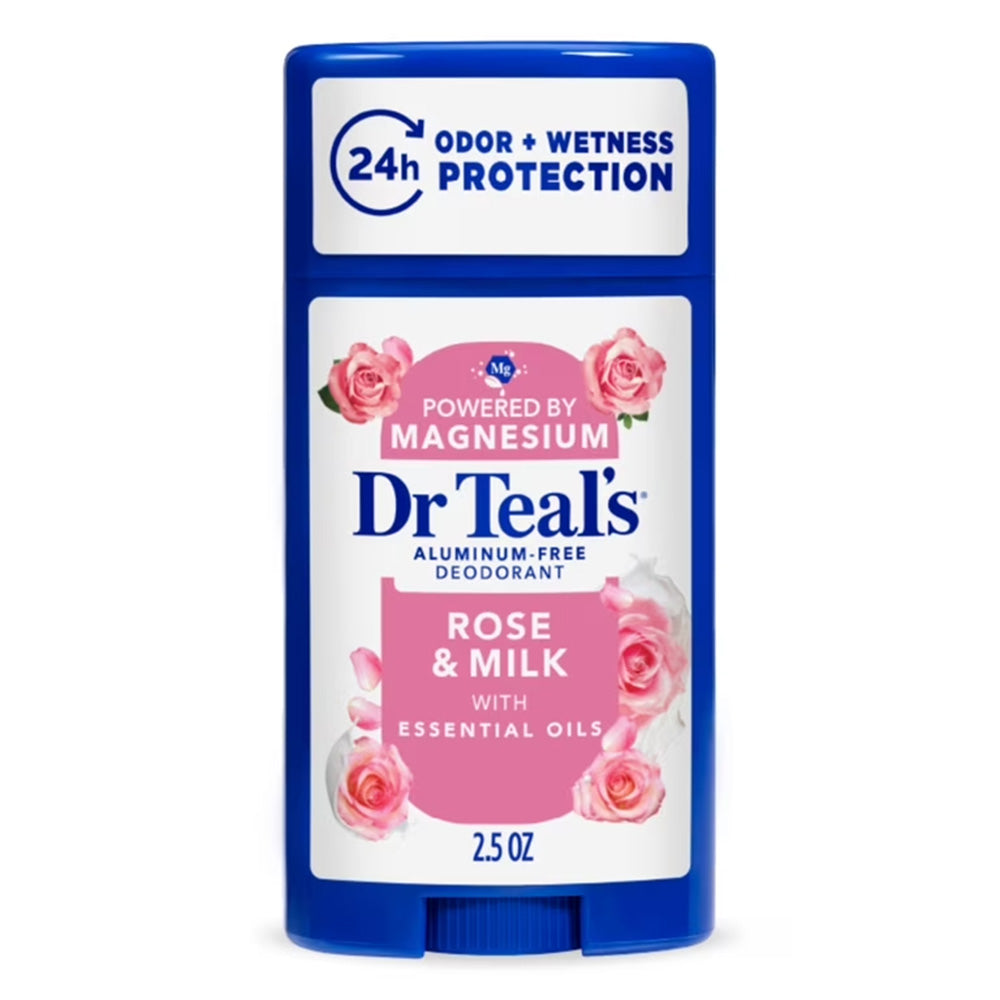 Dr. Teal’s Deodorant Rose N Milk 2.5oz