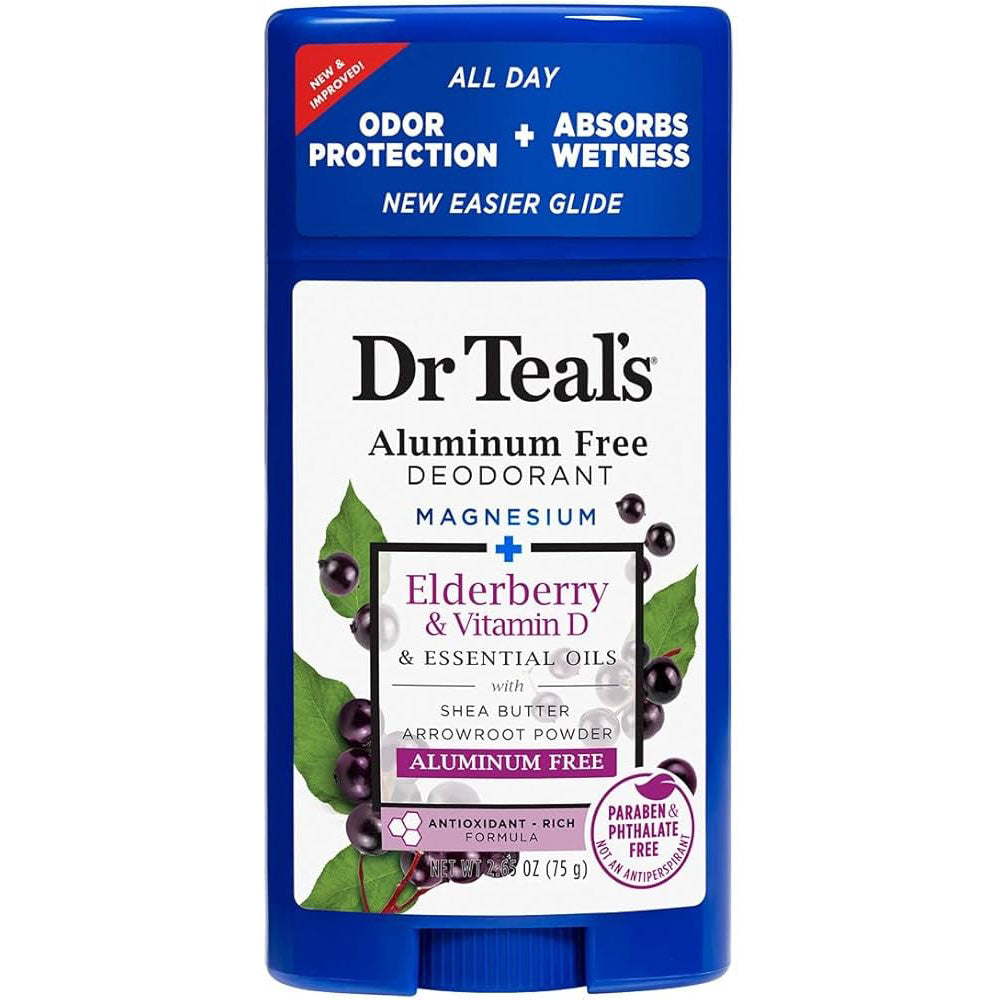Dr. Teal’s Deodorant Elderberry & Vit D 2.5oz