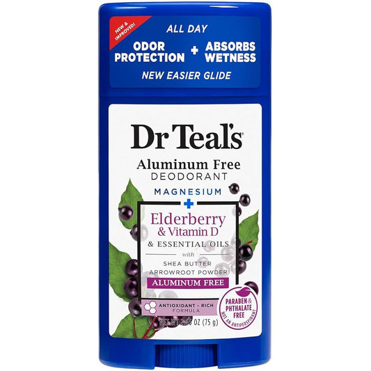 Dr. Teal’s Deodorant Elderberry & Vit D 2.5oz