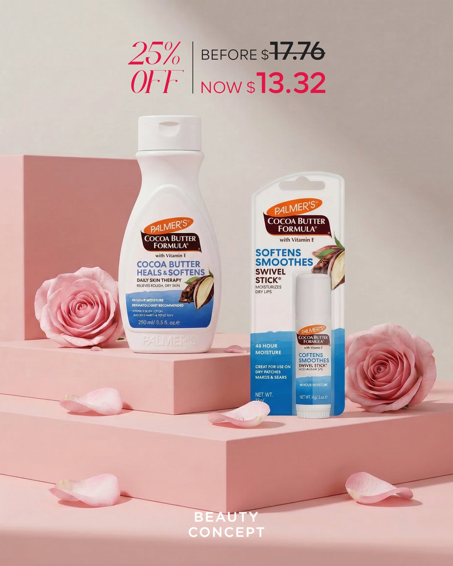 Palmer’s Bundle Cocoa Butter Bundle featuring Heals and Softens formula & Swivel Stick