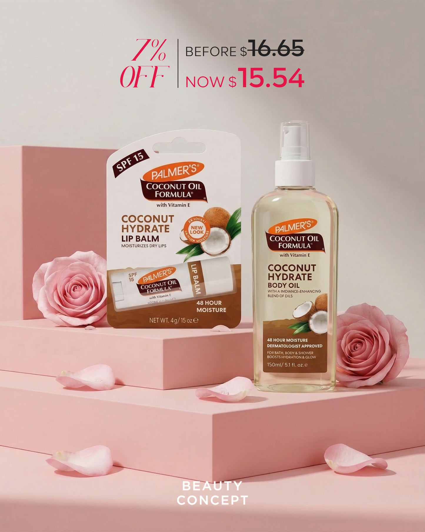 Palmer's Bundle Coconut Hydrate Lip Balm & Body Oil