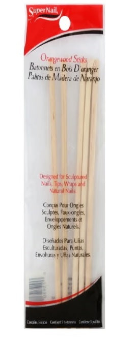 Orangewood Sticks 5pcs | Professional Manicure & Pedicure Tool