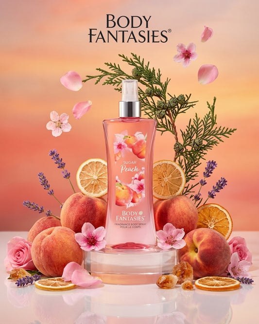 Body Fantasies Sugar Peach Body Spray 236ml